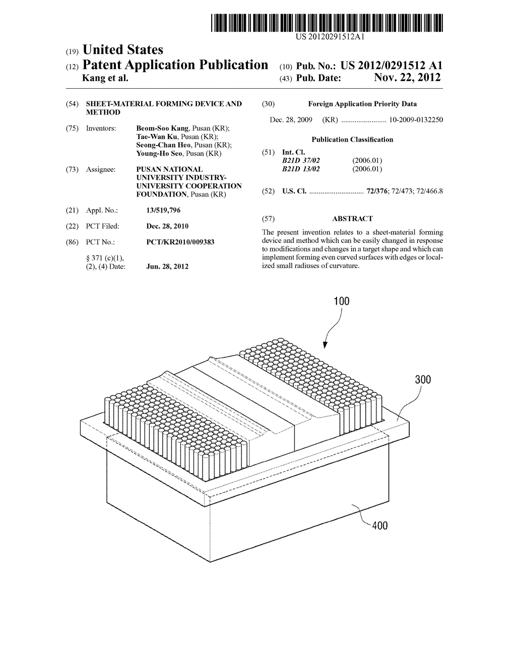 SHEET-MATERIAL FORMING DEVICE AND METHOD - diagram, schematic, and image 01