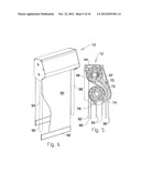 Blind with head rail and control guides diagram and image