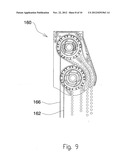 Blind with head rail and control guides diagram and image