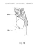 Blind with head rail and control guides diagram and image