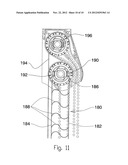 Blind with head rail and control guides diagram and image