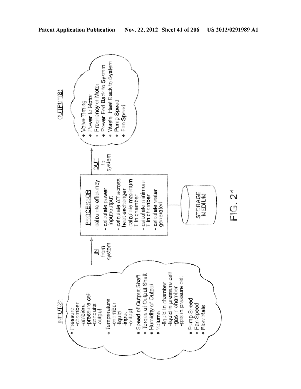 COMPRESSED AIR ENERGY STORAGE SYSTEM UTILIZING TWO-PHASE FLOW TO     FACILITATE HEAT EXCHANGE - diagram, schematic, and image 42