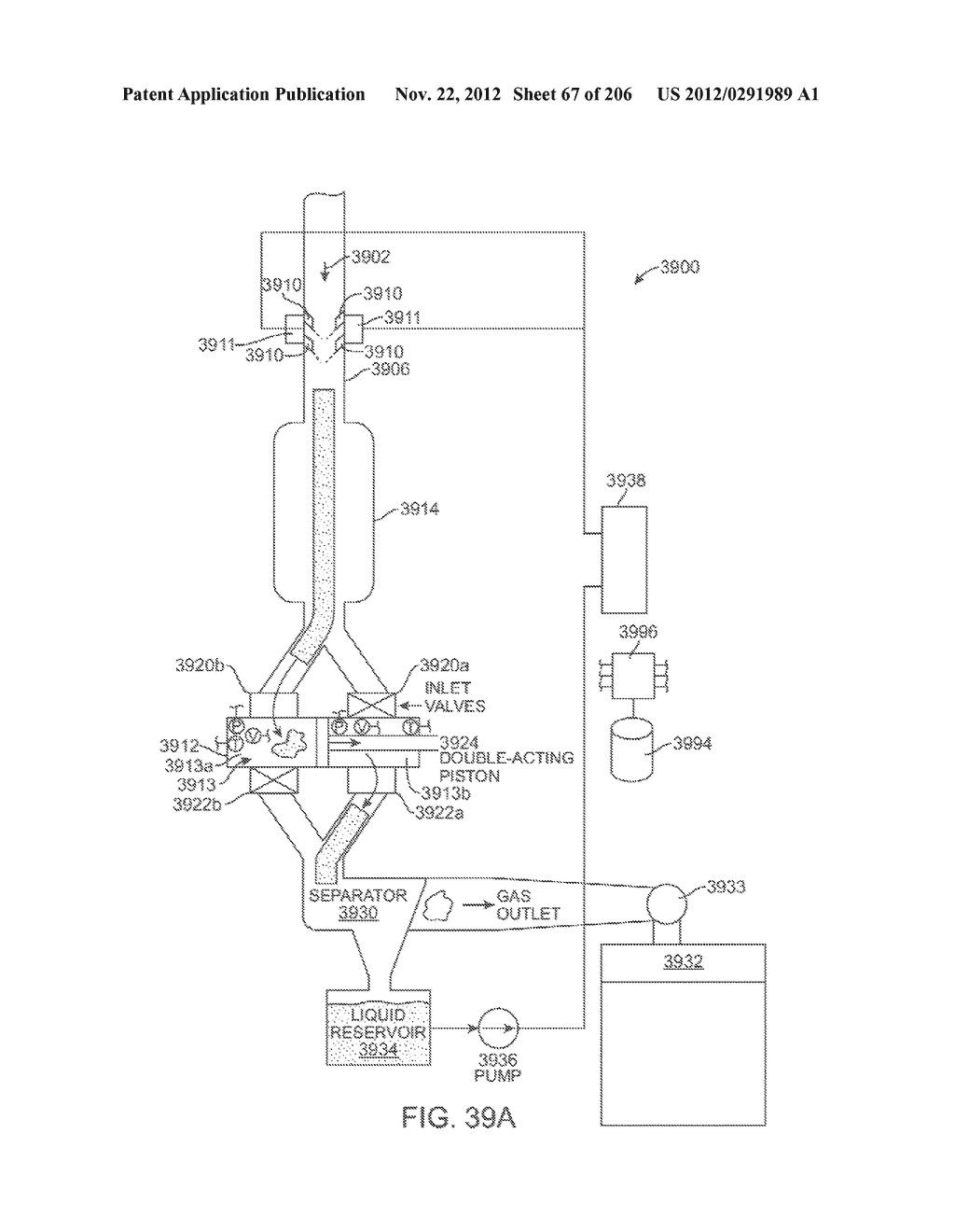 COMPRESSED AIR ENERGY STORAGE SYSTEM UTILIZING TWO-PHASE FLOW TO     FACILITATE HEAT EXCHANGE - diagram, schematic, and image 68