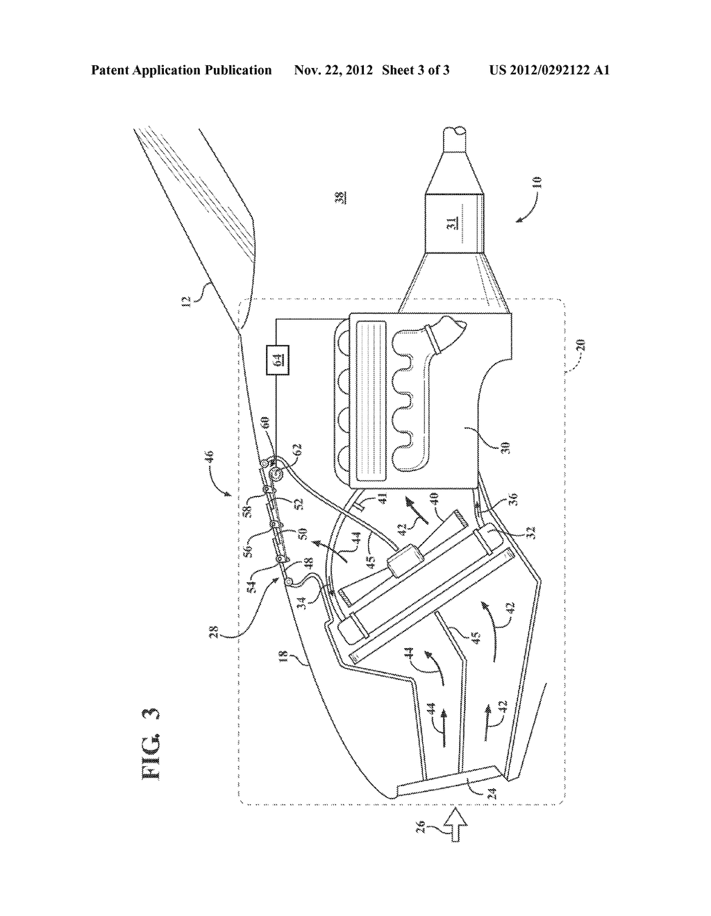 CONTROL OF AN AIRSTREAM FLOW RATE THROUGH A COVERED COMPARTMENT BY AN     ADJUSTABLE SHUTTER - diagram, schematic, and image 04