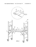 Scaffold, releasable support and method diagram and image