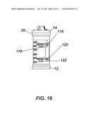 Top loading fluid vial housing diagram and image