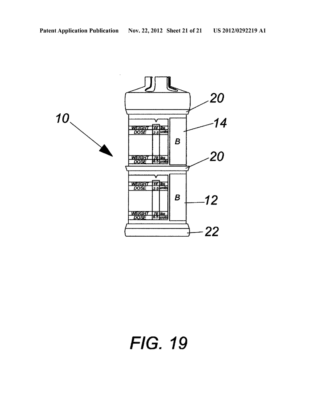 Top loading fluid vial housing - diagram, schematic, and image 22