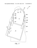 BODY-WORN APPARATUS FOR CARRYING AN ELECTRONIC DEVICE diagram and image