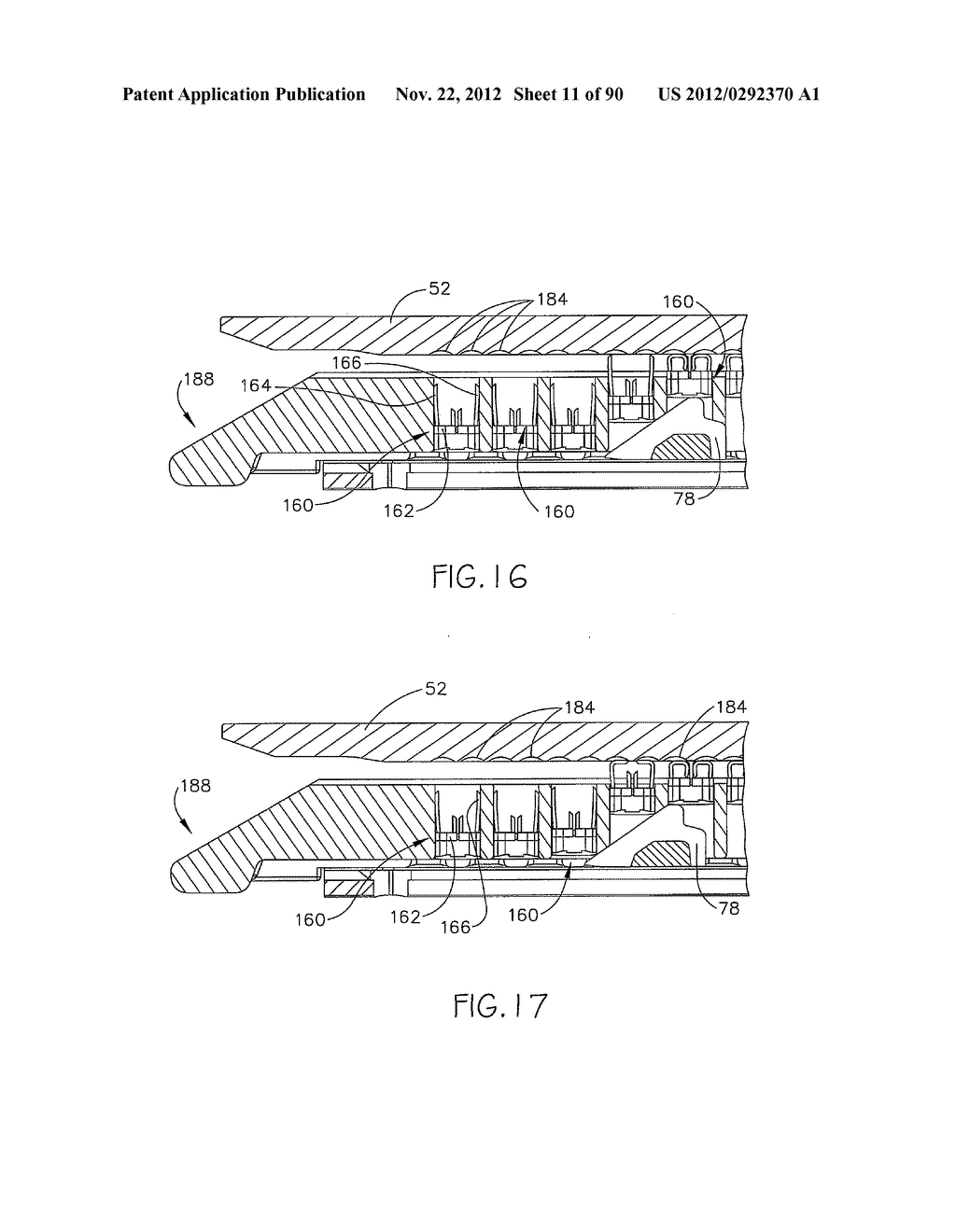 SURGICAL STAPLING SYSTEMS AND STAPLE CARTRIDGES FOR DEPLOYING SURGICAL     STAPLES WITH TISSUE COMPRESSION FEATURES - diagram, schematic, and image 12