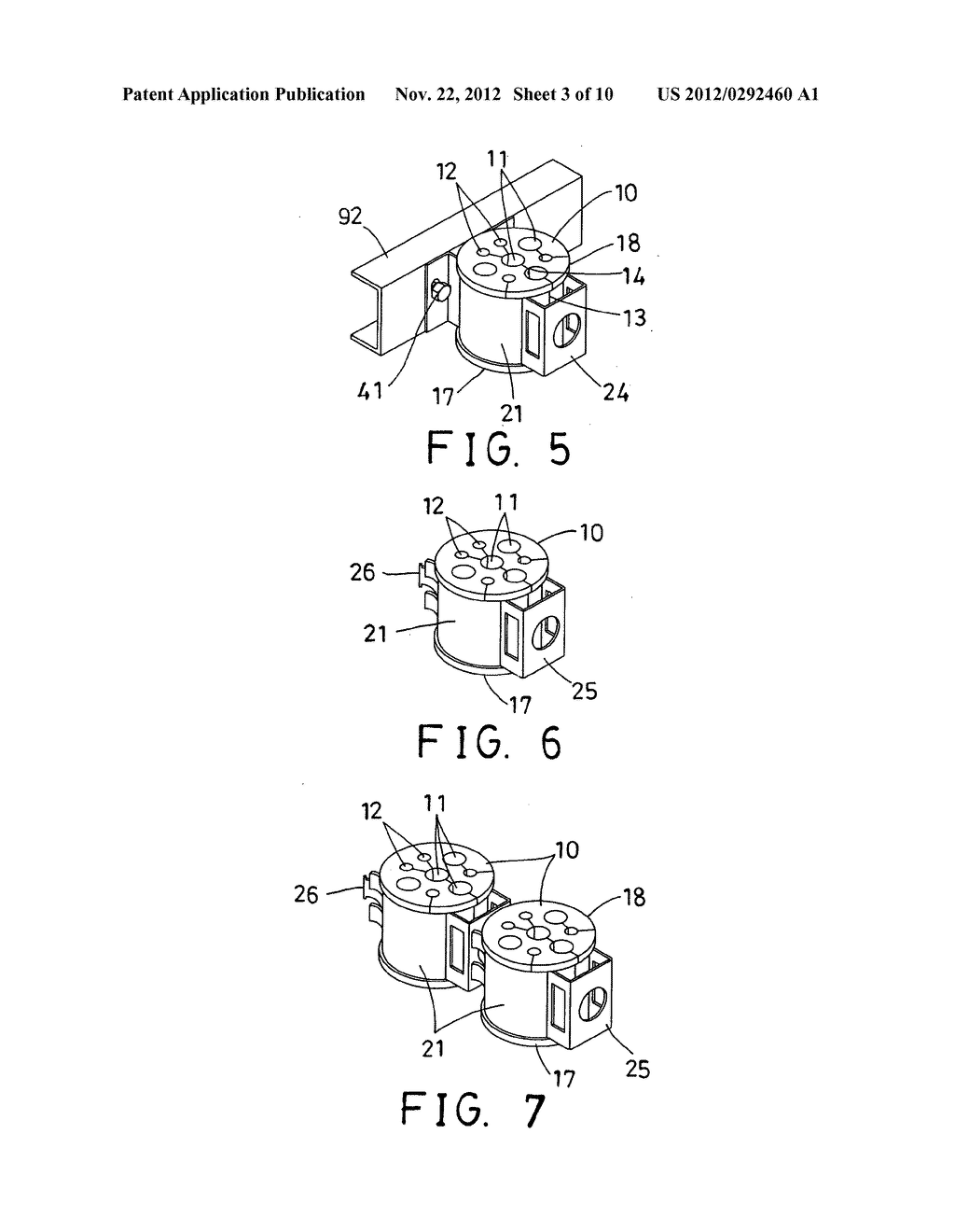 Organizing device for cable and wire - diagram, schematic, and image 04