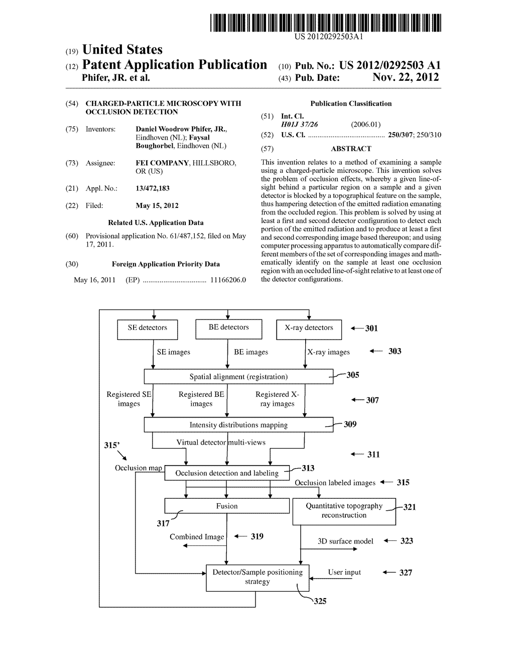 CHARGED-PARTICLE MICROSCOPY WITH OCCLUSION DETECTION - diagram, schematic, and image 01