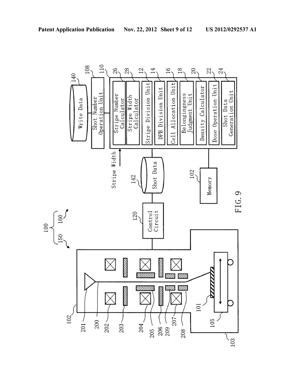 CHARGED PARTICLE BEAM WRITING APPARATUS AND METHOD OF SAME - diagram, schematic, and image 10