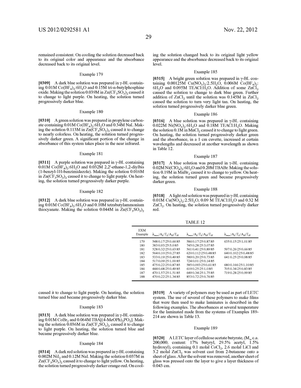 LIGAND EXCHANGE THERMOCHROMIC SYSTEMS AND HIGH E LIGANDS FOR SAME - diagram, schematic, and image 88