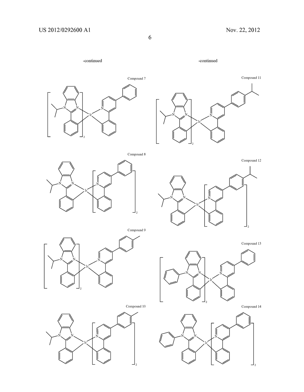 PHOSPHORESCENT HETEROLEPTIC PHENYLBENZIMIDAZOLE DOPANTS - diagram, schematic, and image 10