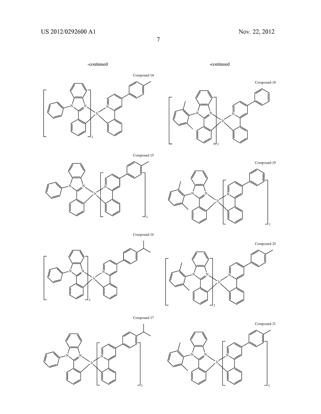 PHOSPHORESCENT HETEROLEPTIC PHENYLBENZIMIDAZOLE DOPANTS - diagram, schematic, and image 11