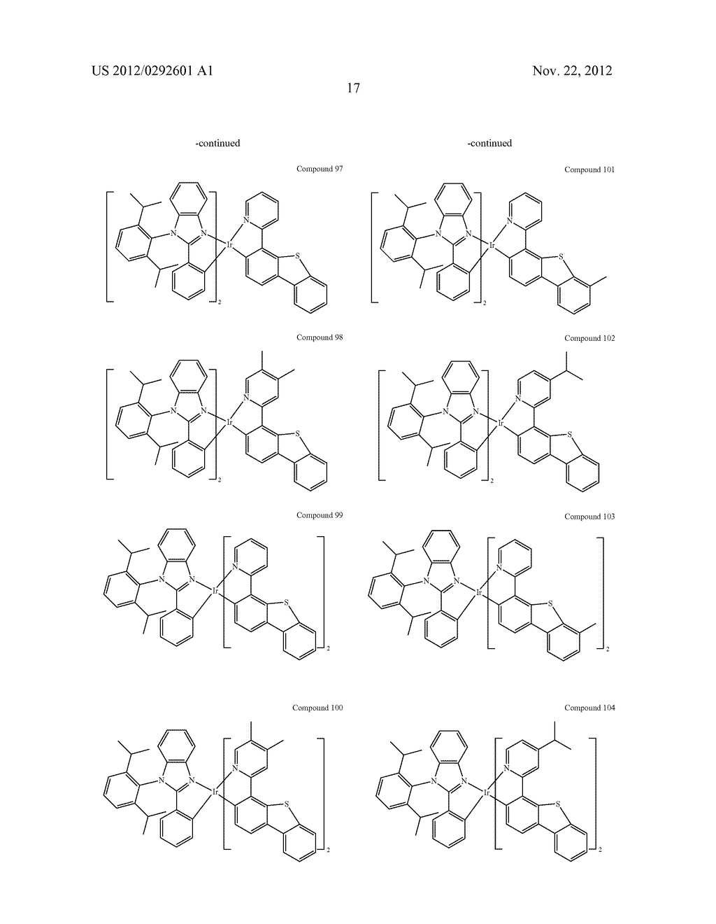 PHOSPHORESCENT HETEROLEPTIC PHENYLBENZIMIDAZOLE DOPANTS AND NEW SYNTHETIC     METHODOLOGY - diagram, schematic, and image 21