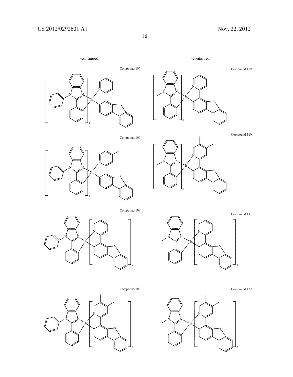 PHOSPHORESCENT HETEROLEPTIC PHENYLBENZIMIDAZOLE DOPANTS AND NEW SYNTHETIC     METHODOLOGY - diagram, schematic, and image 22