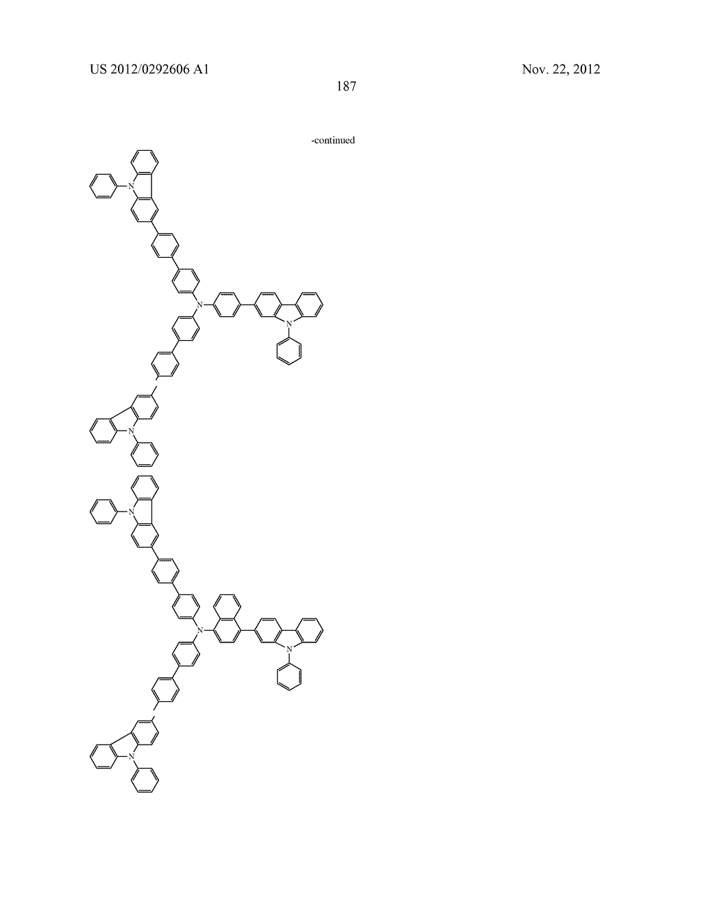 AROMATIC AMINE DERIVATIVE, AND ORGANIC ELECTROLUMINESCENT ELEMENT - diagram, schematic, and image 188