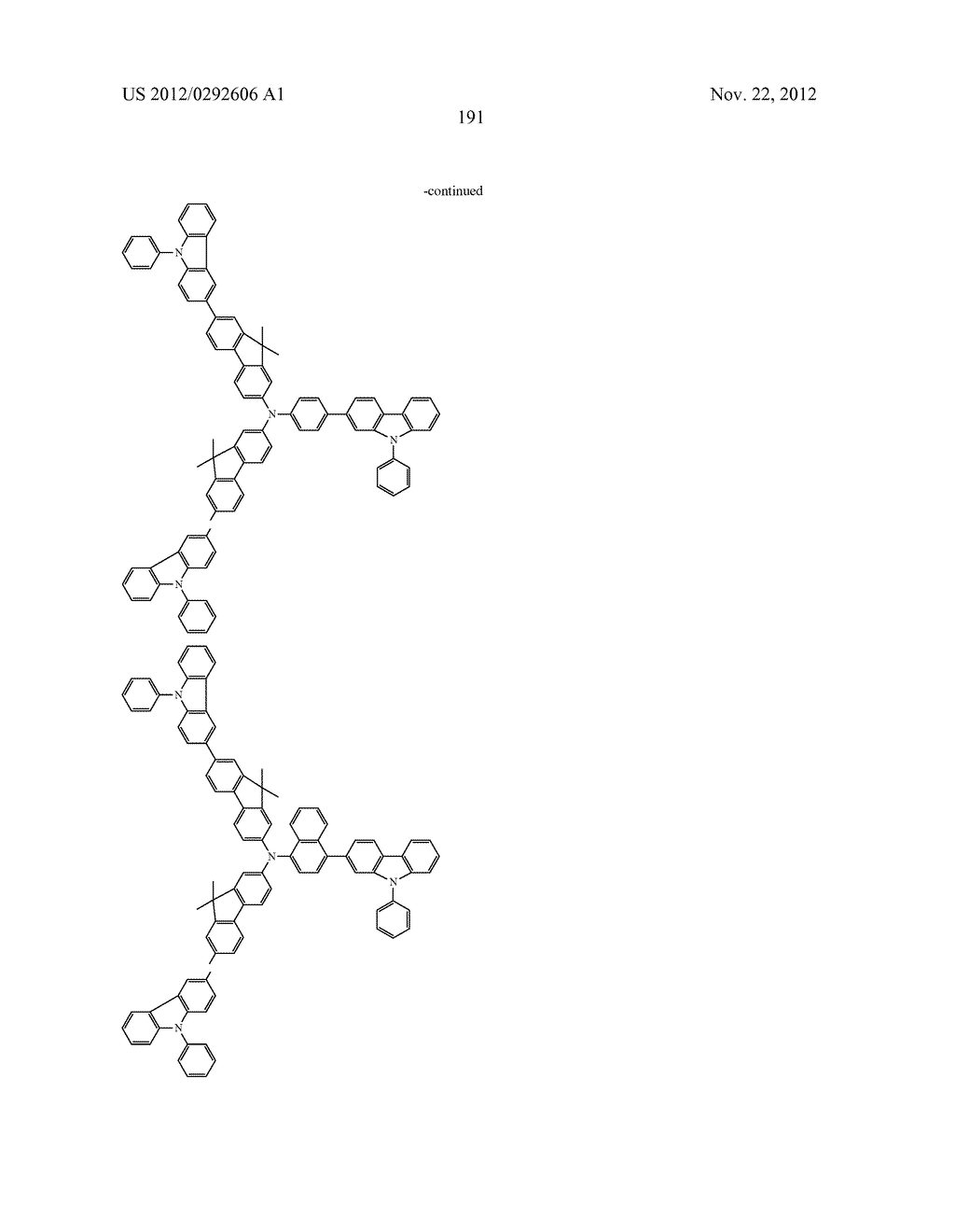 AROMATIC AMINE DERIVATIVE, AND ORGANIC ELECTROLUMINESCENT ELEMENT - diagram, schematic, and image 192