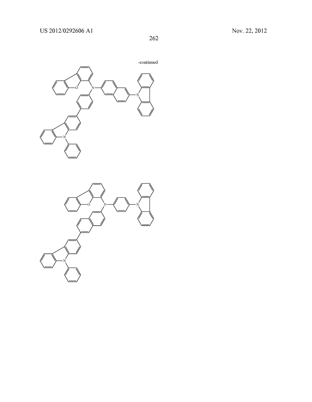 AROMATIC AMINE DERIVATIVE, AND ORGANIC ELECTROLUMINESCENT ELEMENT - diagram, schematic, and image 263