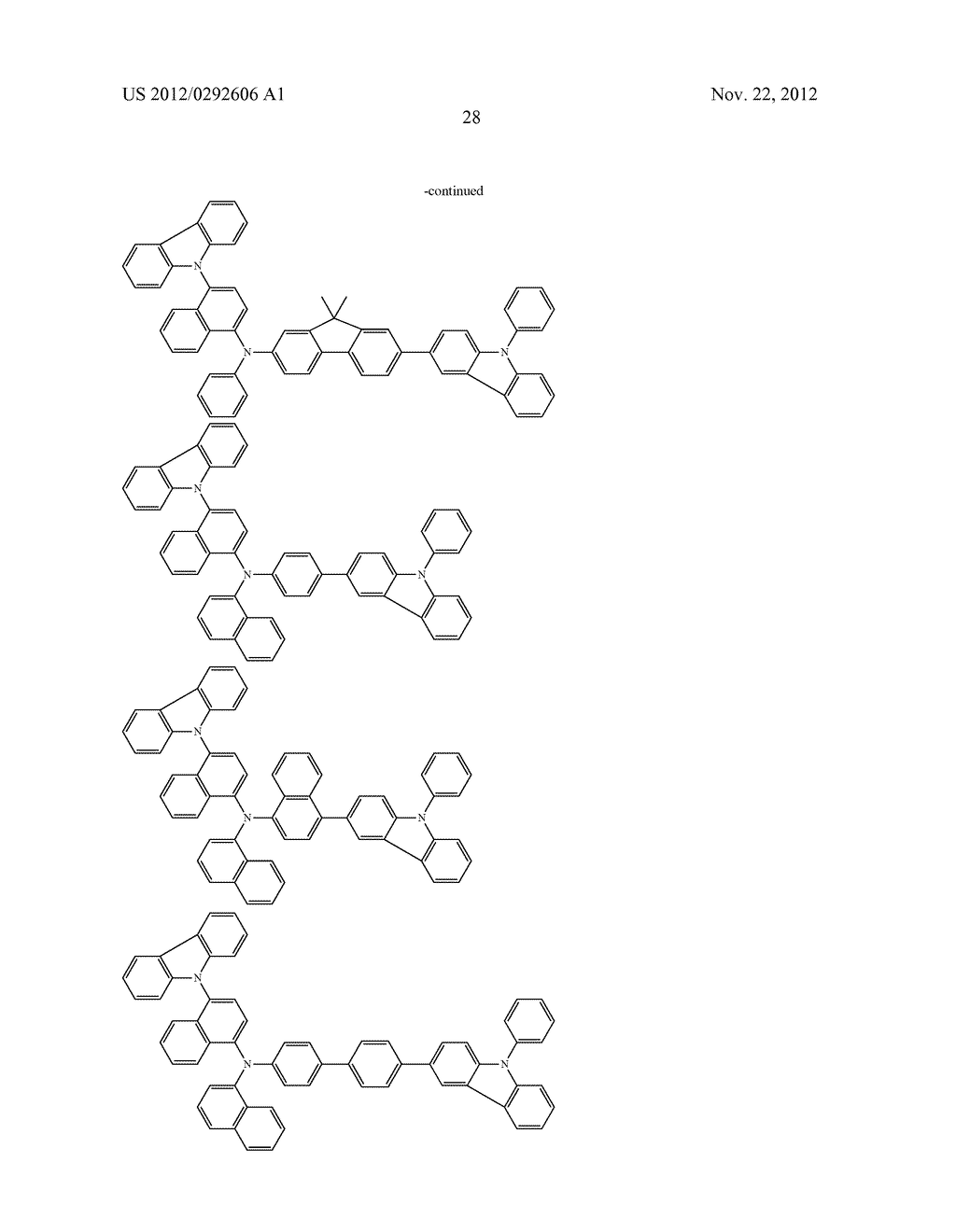 AROMATIC AMINE DERIVATIVE, AND ORGANIC ELECTROLUMINESCENT ELEMENT - diagram, schematic, and image 29