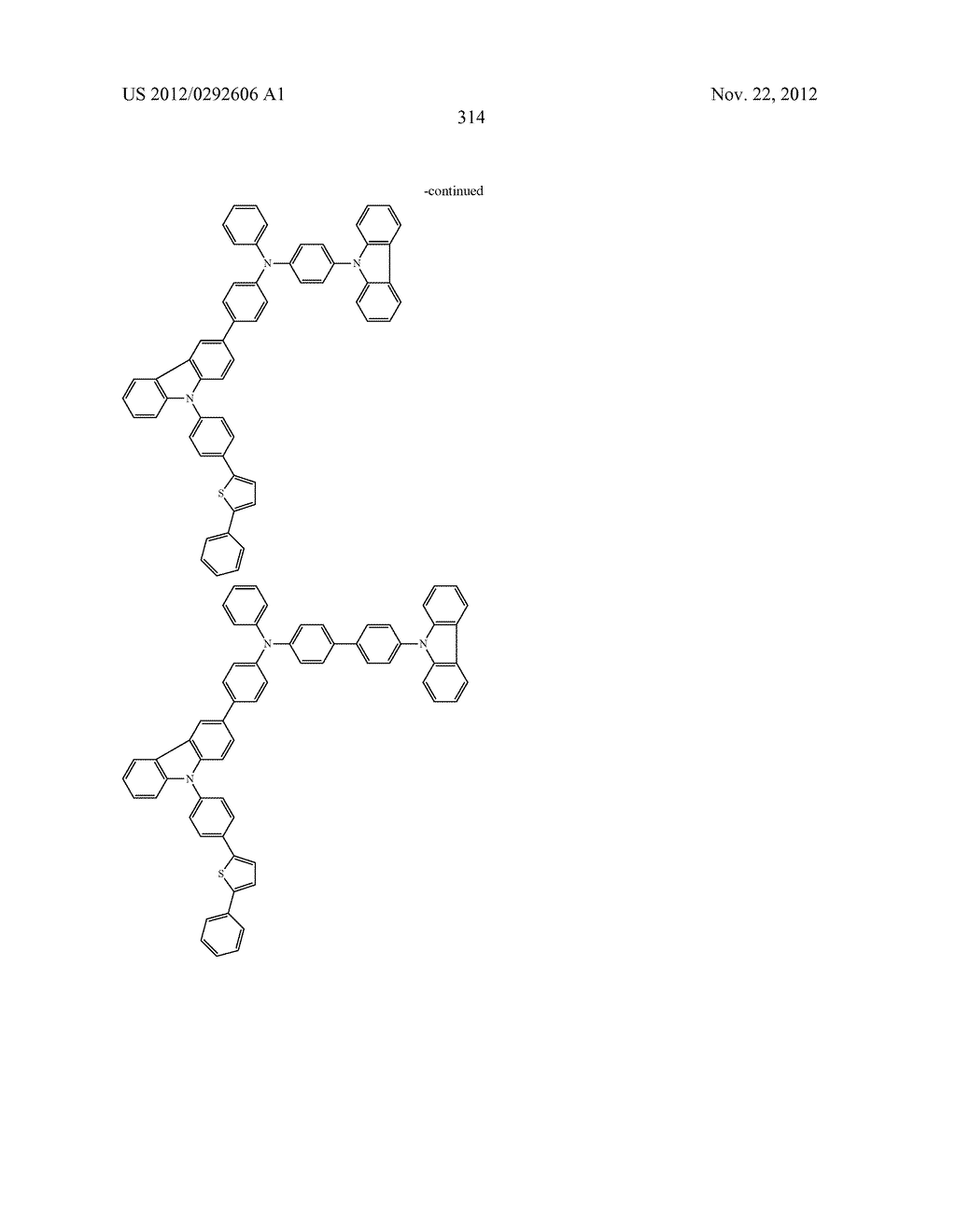 AROMATIC AMINE DERIVATIVE, AND ORGANIC ELECTROLUMINESCENT ELEMENT - diagram, schematic, and image 315