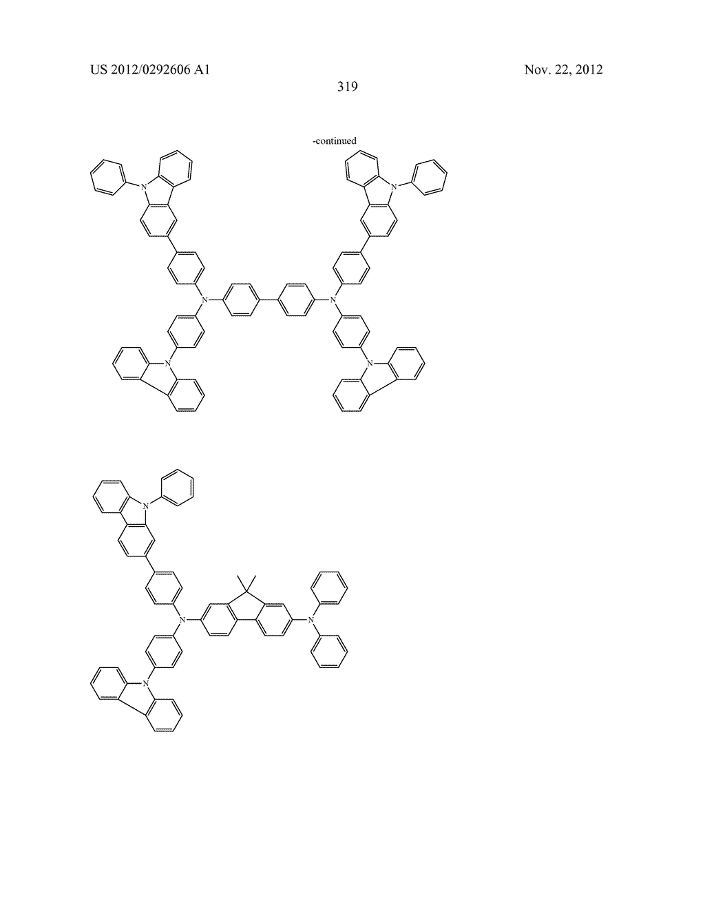 AROMATIC AMINE DERIVATIVE, AND ORGANIC ELECTROLUMINESCENT ELEMENT - diagram, schematic, and image 320