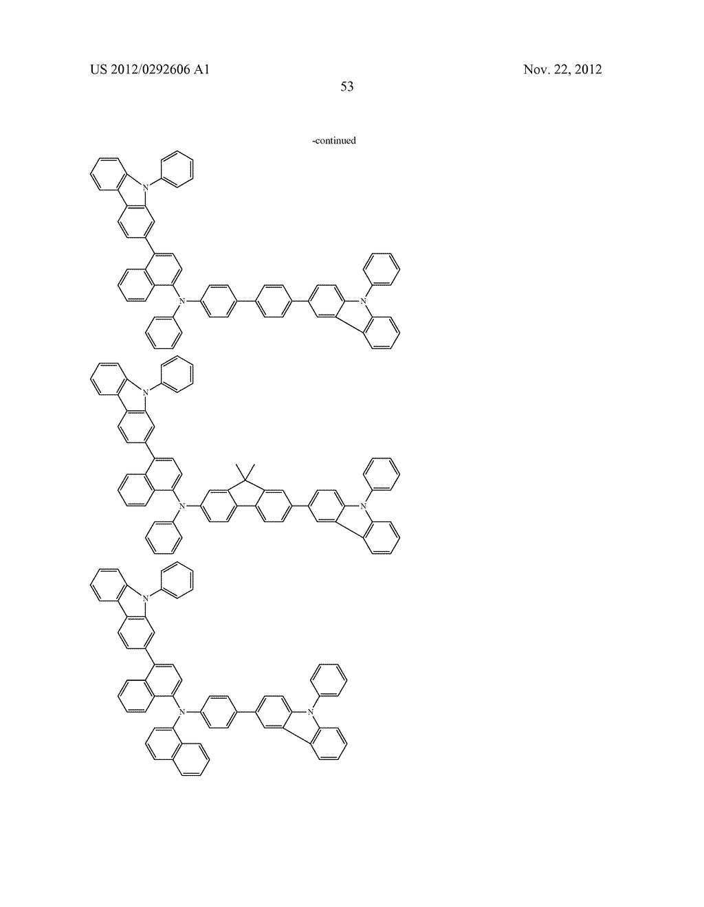 AROMATIC AMINE DERIVATIVE, AND ORGANIC ELECTROLUMINESCENT ELEMENT - diagram, schematic, and image 54