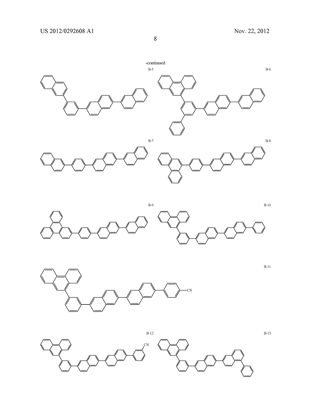 ORGANIC ELECTROLUMINESCENCE ELEMENT - diagram, schematic, and image 12