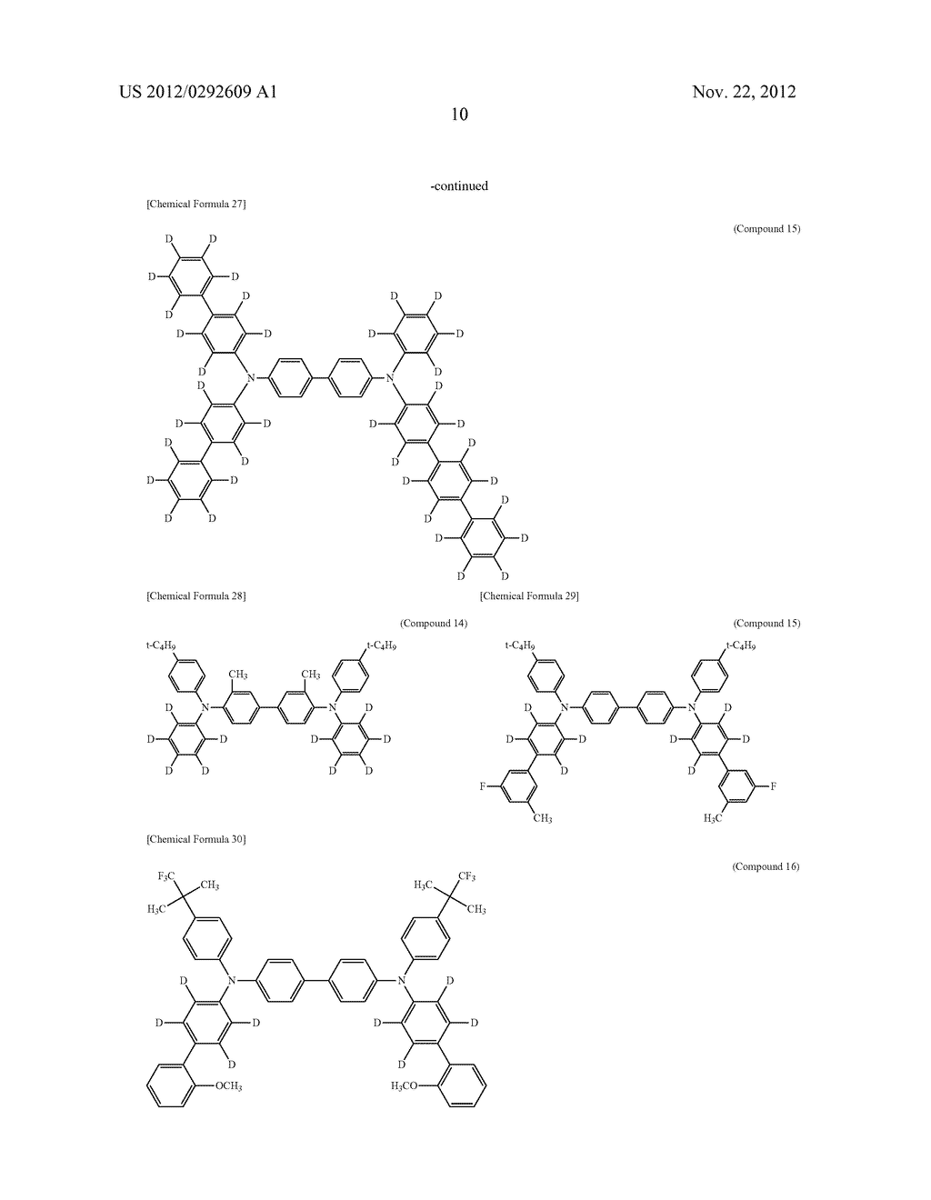 COMPOUND HAVING TRIPHENYLAMINE STRUCTURE, AND ORGANIC ELECTROLUMINESCENT     DEVICE - diagram, schematic, and image 19
