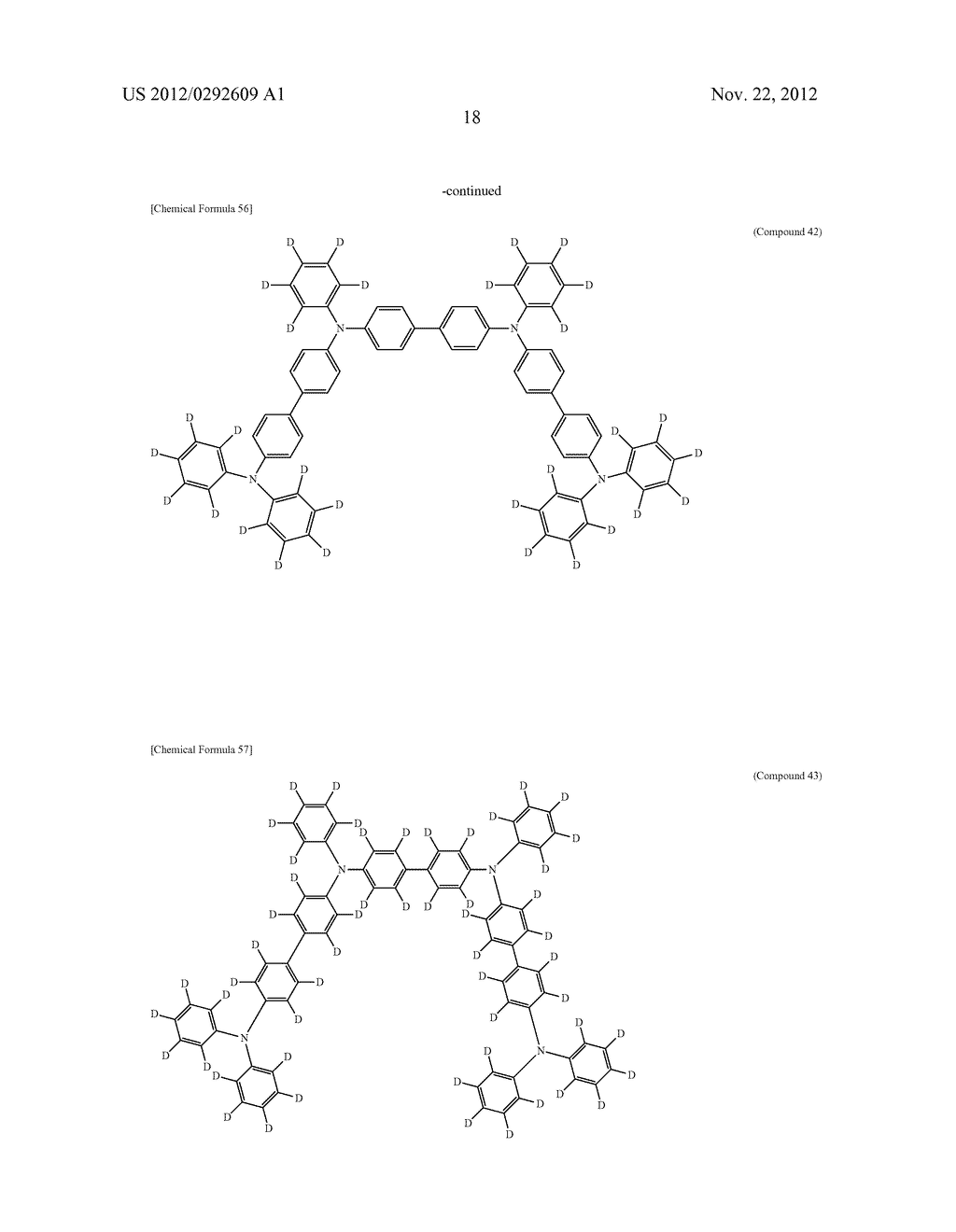 COMPOUND HAVING TRIPHENYLAMINE STRUCTURE, AND ORGANIC ELECTROLUMINESCENT     DEVICE - diagram, schematic, and image 27