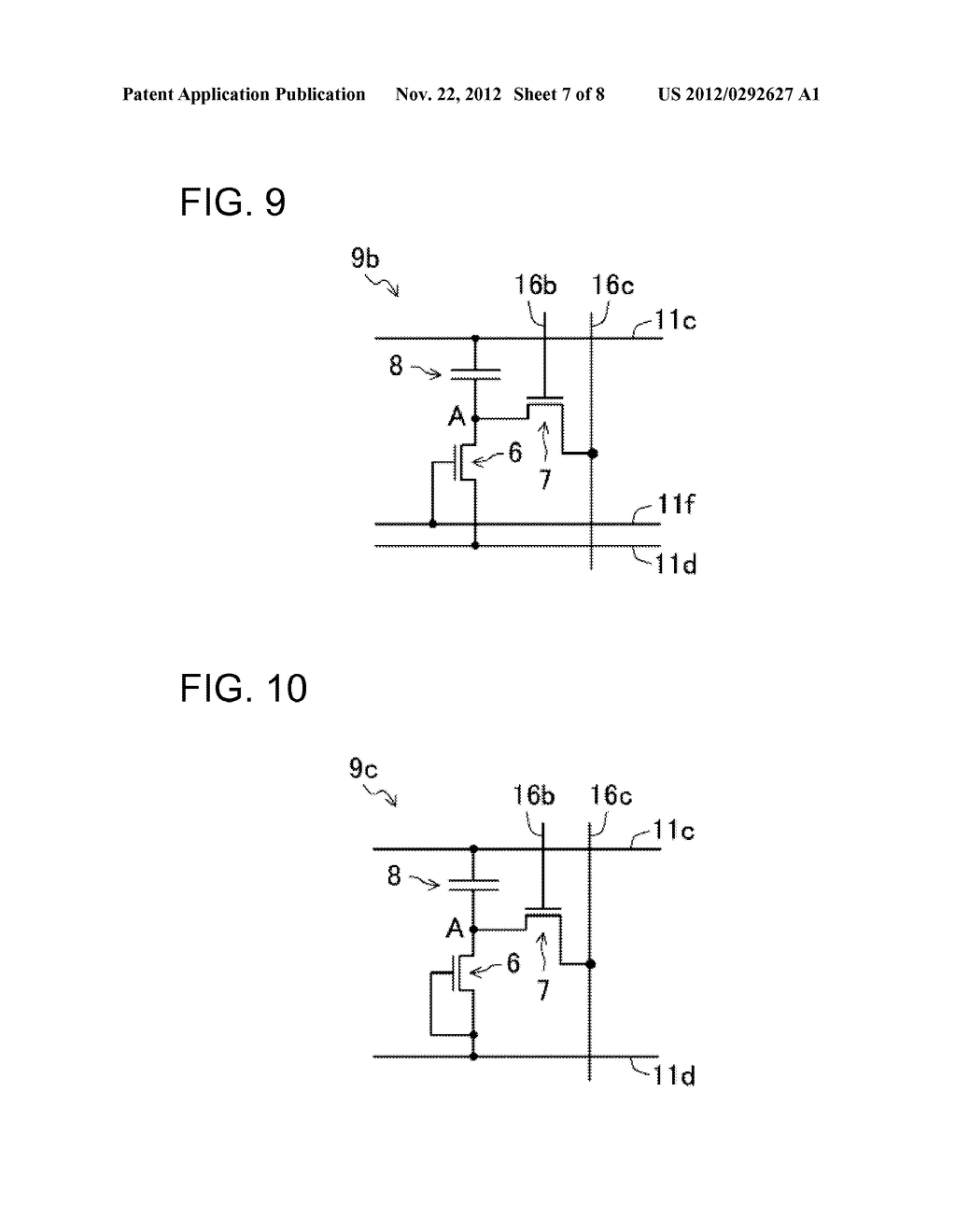 PHOTOSENSOR ELEMENT, PHOTOSENSOR CIRCUIT, THIN-FILM TRANSISTOR SUBSTRATE,     AND DISPLAY PANEL - diagram, schematic, and image 08