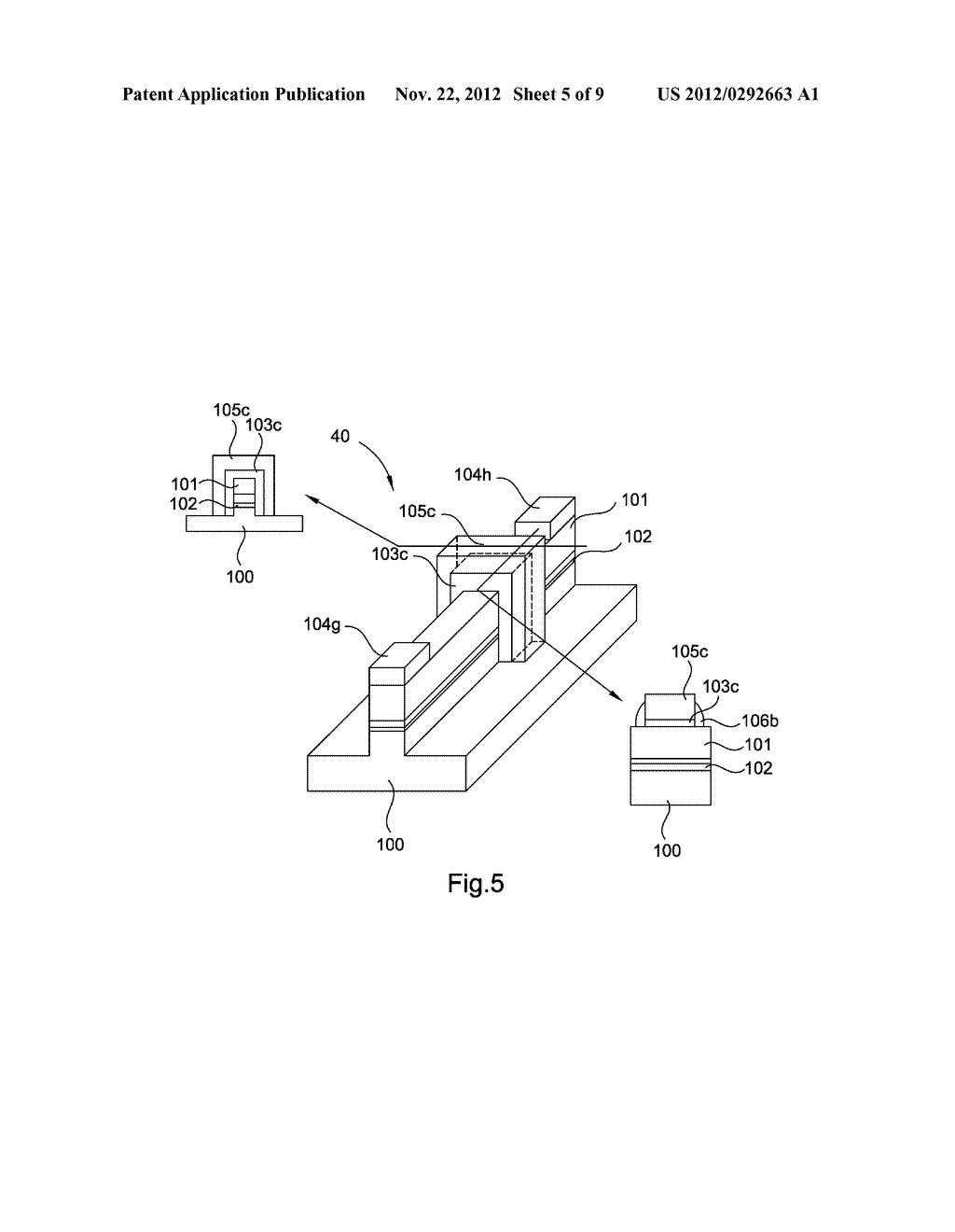 Structure and Method for Monolithically Fabrication Sb-Based E/D Mode     MISFETs - diagram, schematic, and image 06