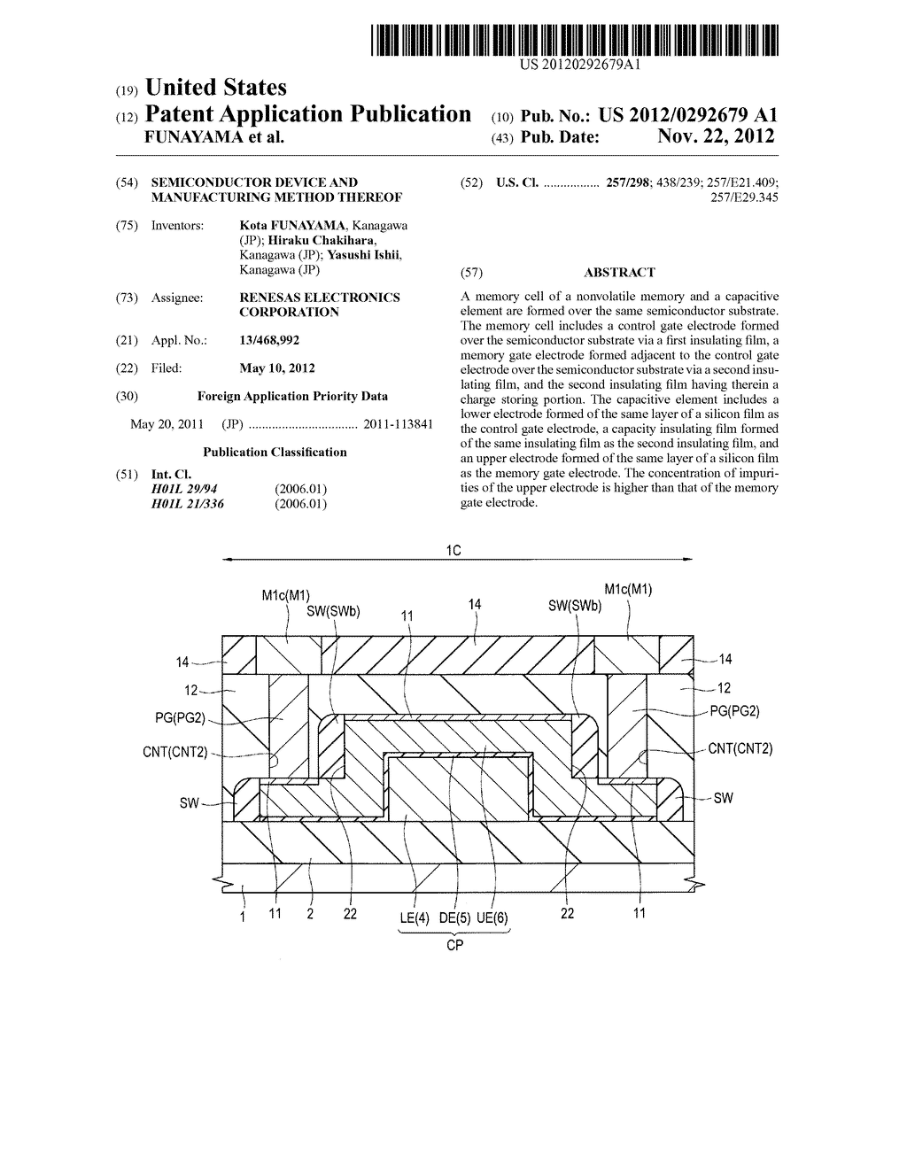 SEMICONDUCTOR DEVICE AND MANUFACTURING METHOD THEREOF - diagram, schematic, and image 01