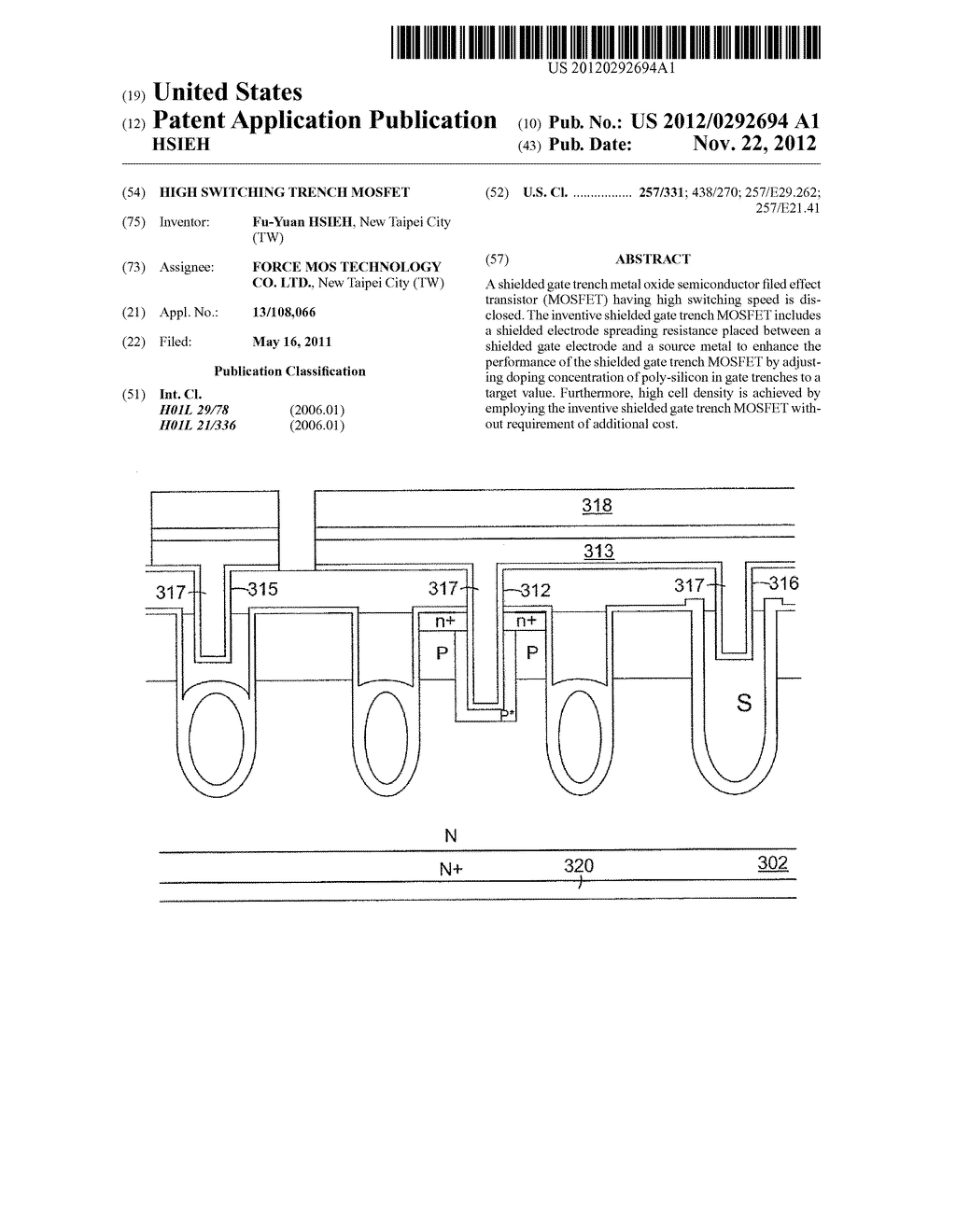 HIGH SWITCHING TRENCH MOSFET - diagram, schematic, and image 01