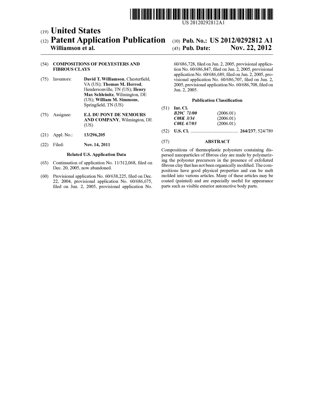 COMPOSITIONS  OF POLYESTERS AND FIBROUS CLAYS - diagram, schematic, and image 01