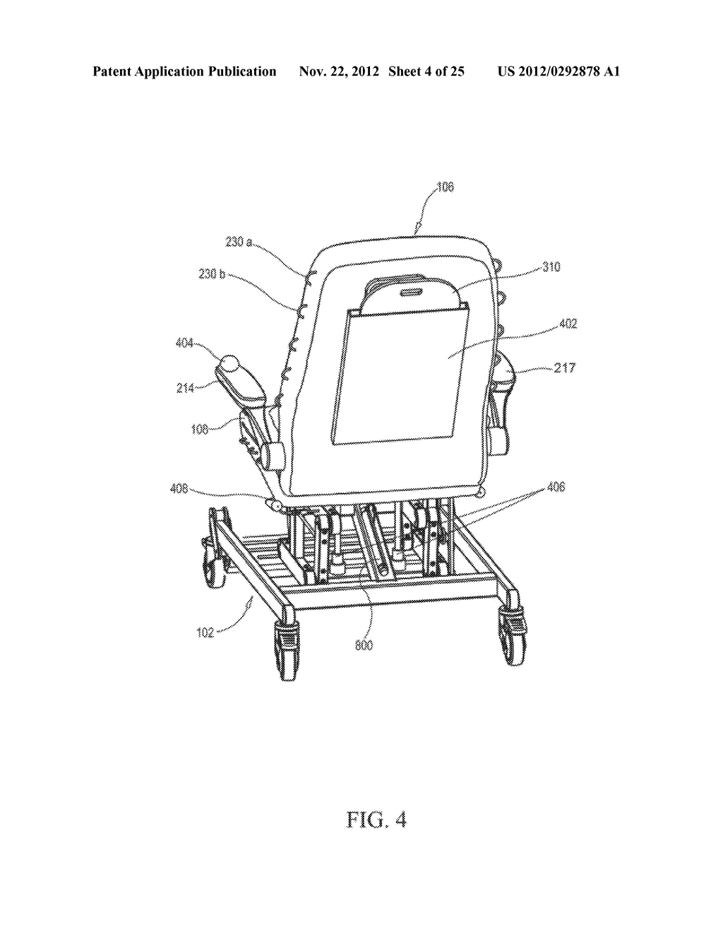 MOBILE ROCKING PATIENT CHAIR AND METHOD OF USE - diagram, schematic, and image 05