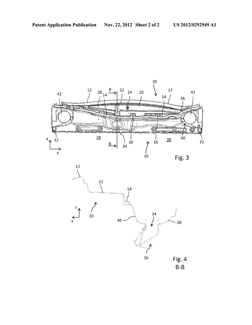 PANEL ELEMENT FOR ARRANGEMENT ON A WATER BOX OF A MOTOR VEHICLE BODY - diagram, schematic, and image 03