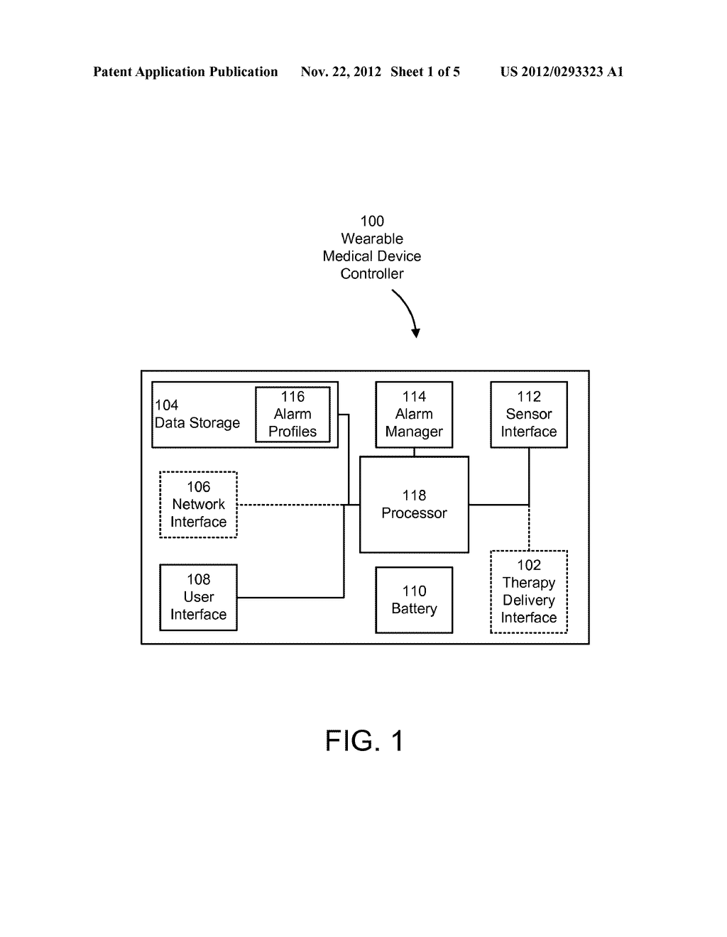 SYSTEM AND METHOD FOR ADAPTING ALARMS IN A WEARABLE MEDICAL DEVICE - diagram, schematic, and image 02