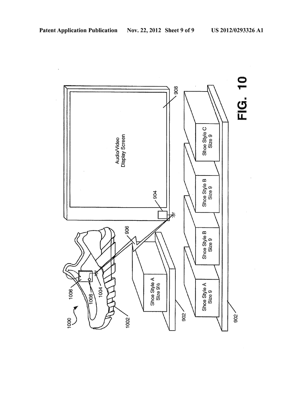 Footwear Products Including Data Transmission Capabilities - diagram, schematic, and image 10