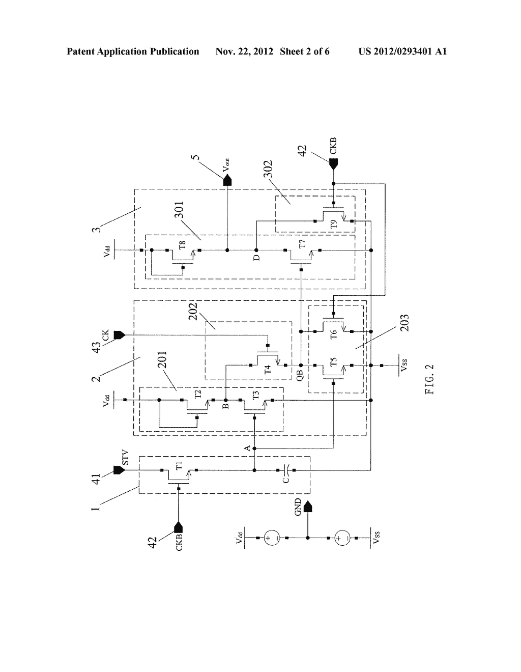 SHIFT REGISTER UNIT CIRCUIT, SHIFT REGISTER, ARRAY SUBSTRATE AND LIQUID     CRYSTAL DISPLAY - diagram, schematic, and image 03