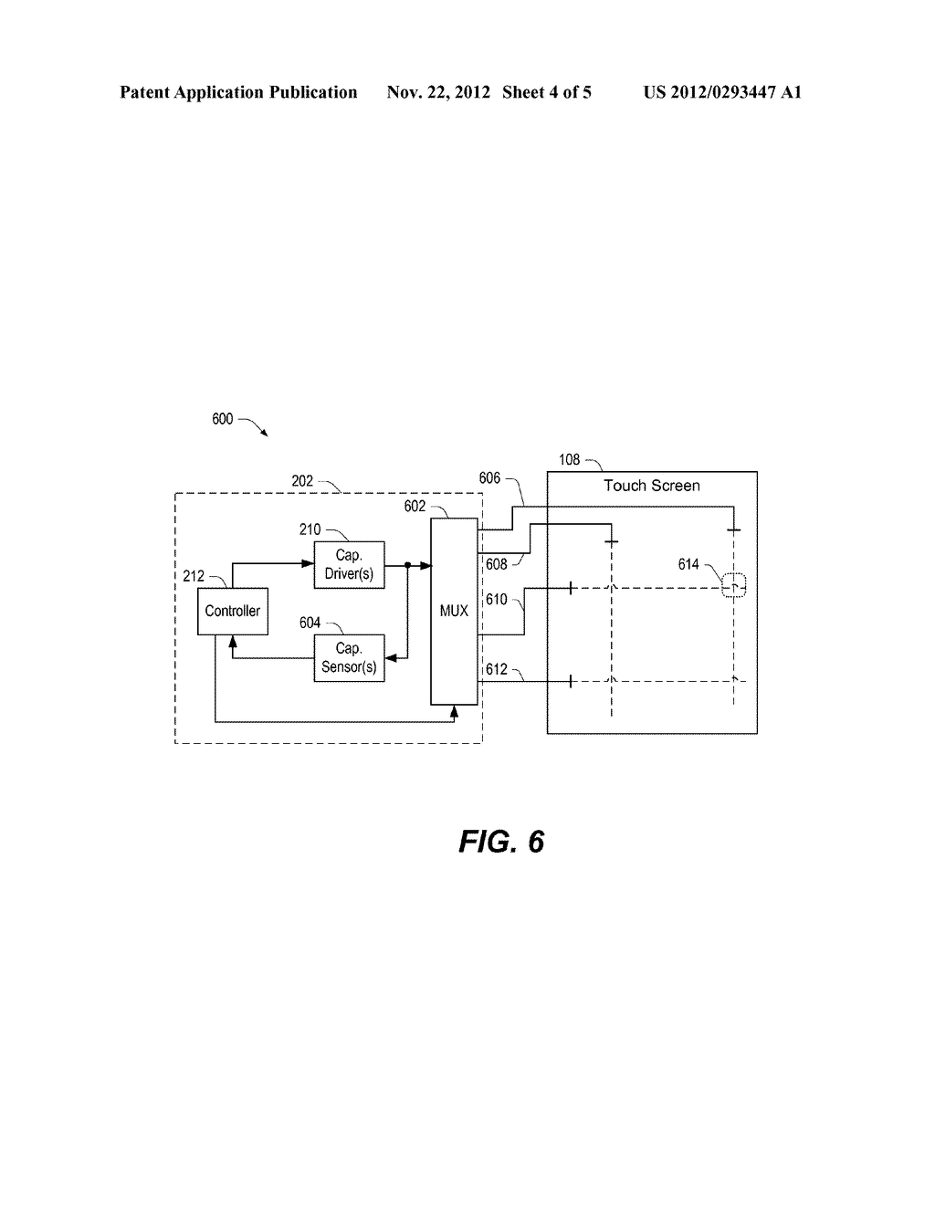 Circuits and Methods for Differentiating User Input from Unwanted Matter     on a Touch Screen - diagram, schematic, and image 05