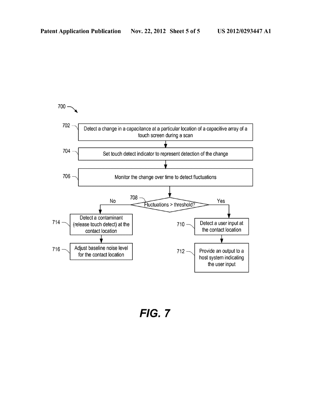 Circuits and Methods for Differentiating User Input from Unwanted Matter     on a Touch Screen - diagram, schematic, and image 06