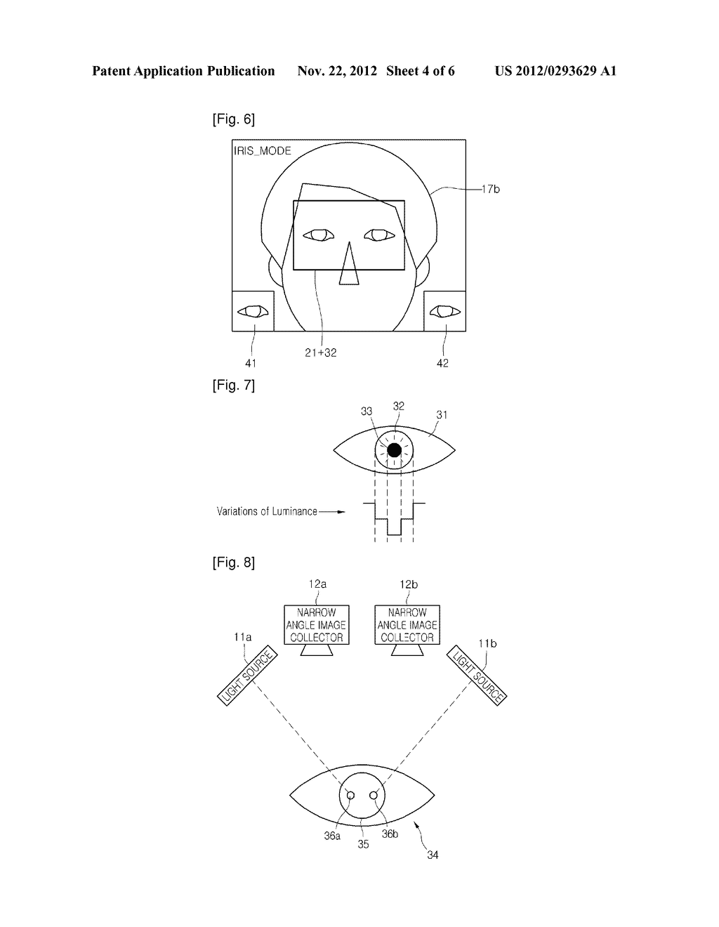 IRIS SCANNING APPARATUS EMPLOYING WIDE-ANGLE CAMERA, FOR IDENTIFYING     SUBJECT, AND METHOD THEREOF - diagram, schematic, and image 05