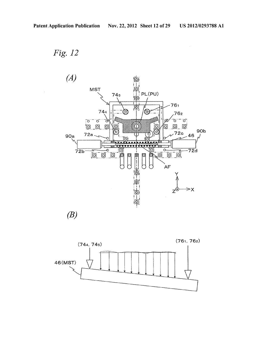 MOVABLE BODY DRIVE METHOD AND MOVABLE BODY DRIVE SYSTEM, PATTERN FORMATION     METHOD AND APPARATUS, EXPOSURE METHOD AND APPARATUS, AND DEVICE     MANUFACTURING METHOD FOR CONTINUOUS POSITION MEASUREMENT OF MOVEABLE BODY     BEFORE AND AFTER SWITCHING BETWEEN SENSOR HEADS - diagram, schematic, and image 13