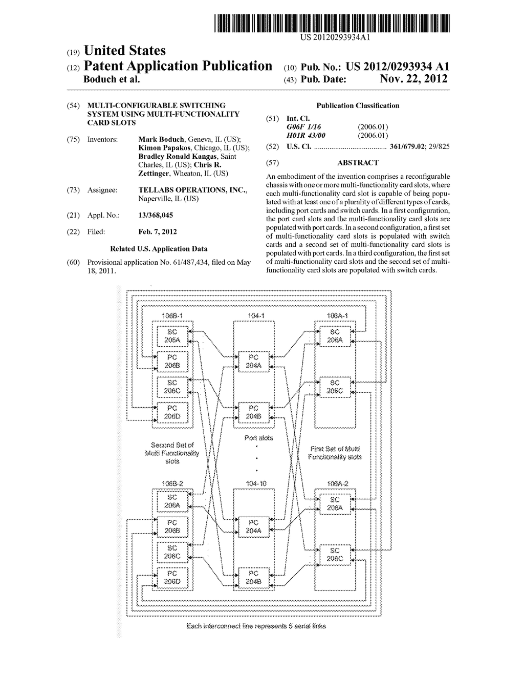 MULTI-CONFIGURABLE SWITCHING SYSTEM USING MULTI-FUNCTIONALITY CARD SLOTS - diagram, schematic, and image 01