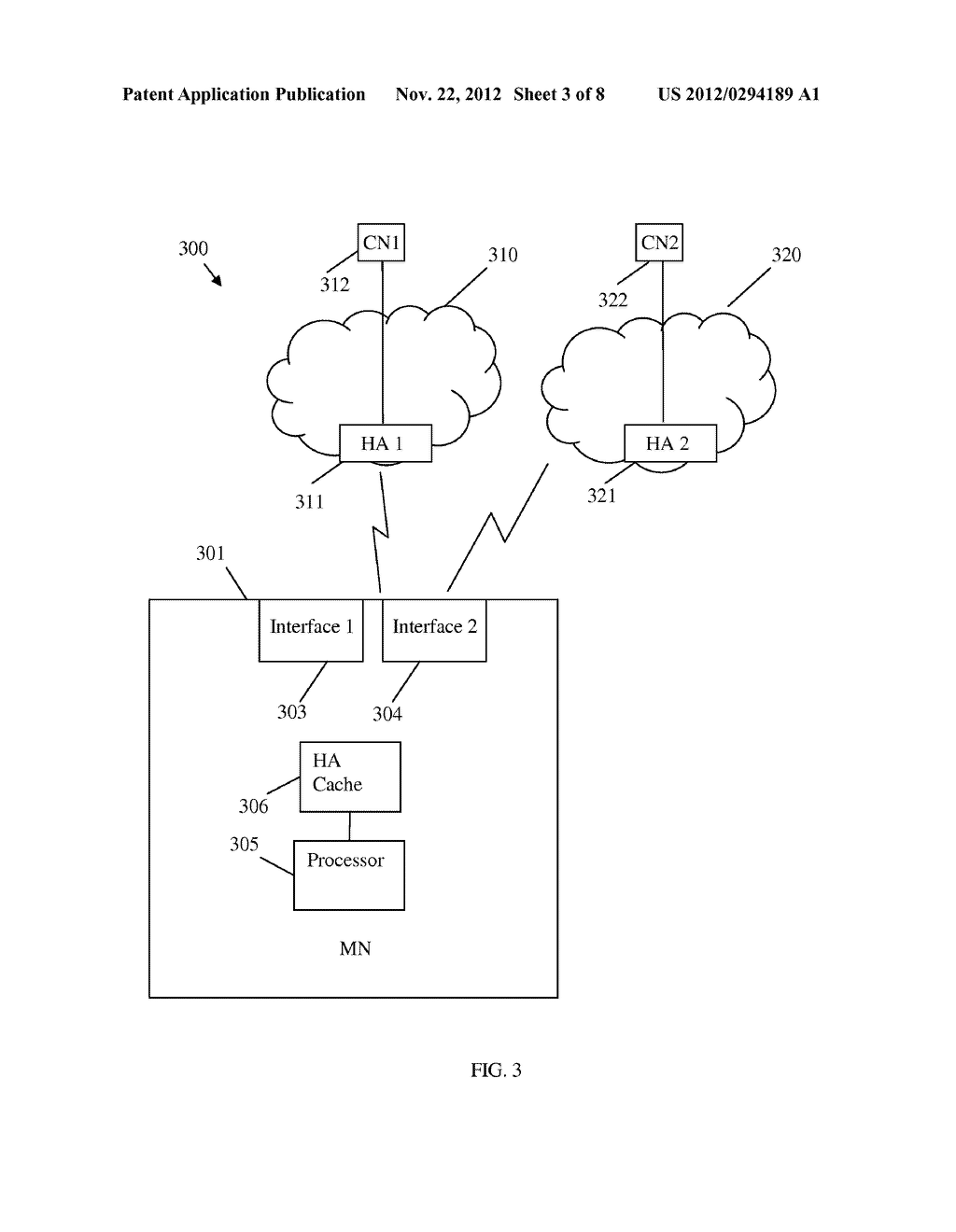 System, Apparatus, and Method for Distributed Home Agents in a Mobile IP     Environment - diagram, schematic, and image 04