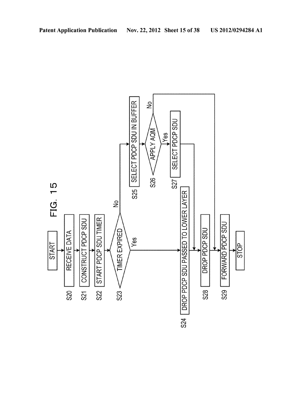 METHOD FOR DROPPING PACKET DATA, RADIO COMMUNICATION DEVICE, AND MOBILE     COMMUNICATION SYSTEM - diagram, schematic, and image 16