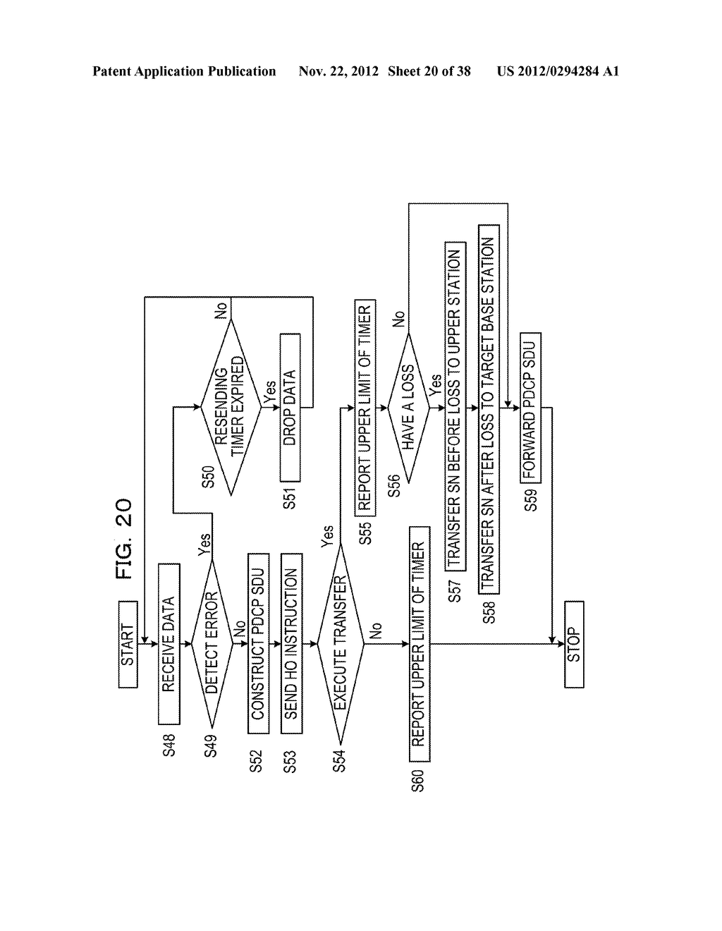 METHOD FOR DROPPING PACKET DATA, RADIO COMMUNICATION DEVICE, AND MOBILE     COMMUNICATION SYSTEM - diagram, schematic, and image 21