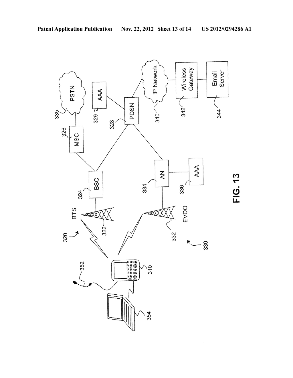 APPARATUS, AND ASSOCIATED METHOD, FOR PERMITTING COMMUNICATION SYSTEM     TRANSITION BASED UPON SIGNAL THRESHOLD DETERMINATION - diagram, schematic, and image 14